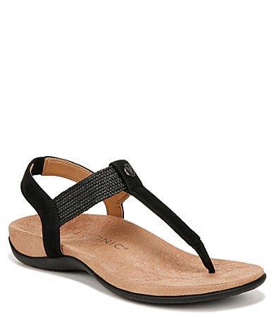 Vionic Brea Leather Thong Sandals Product Image