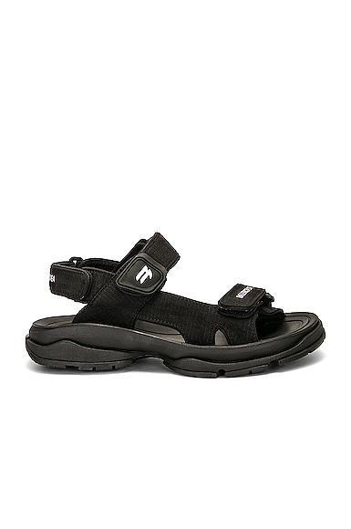 Balenciaga - Tourist Strap Sandals - Black - IT 39 - Moda Operandi Product Image