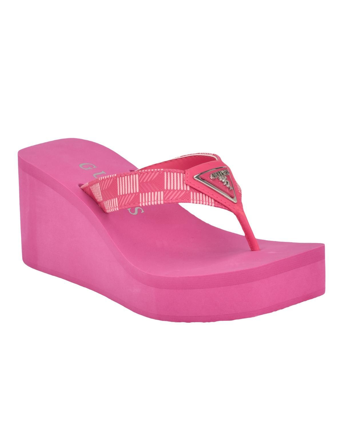 GUESS Demmey Platform Wedge Flip Flop Product Image