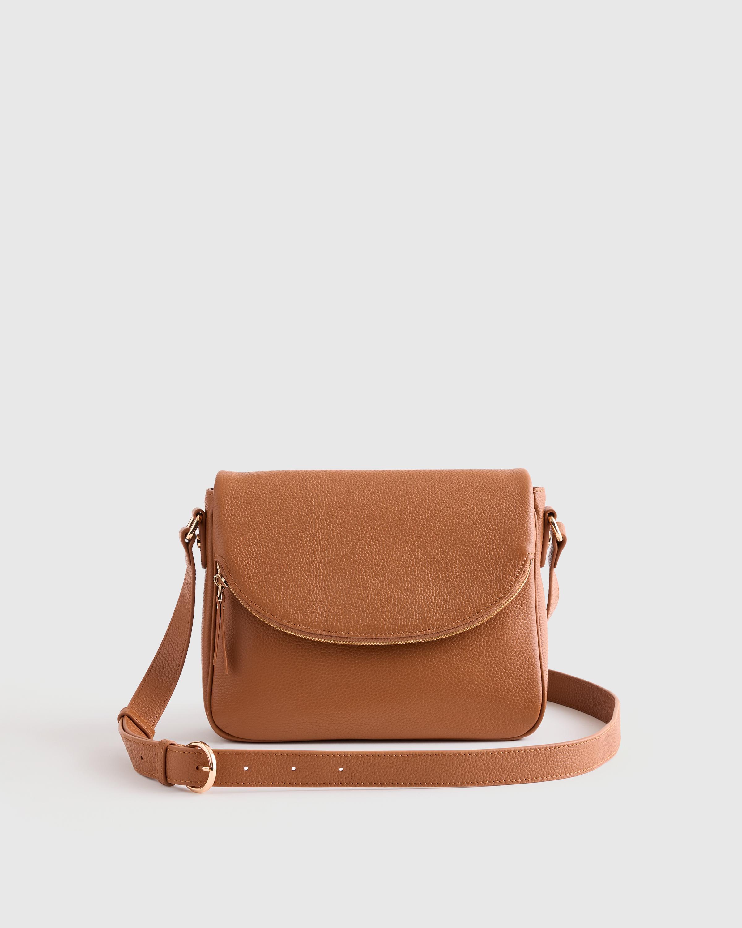 Italian Leather Foldover Crossbody Product Image