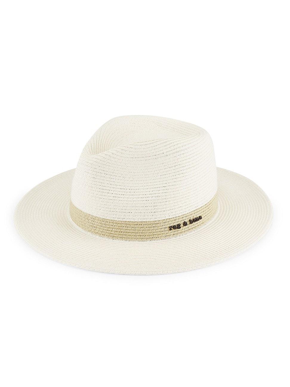 Womens City Straw Fedora Product Image