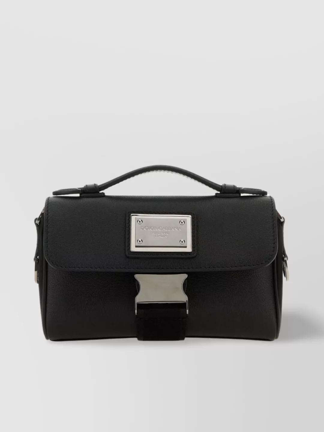 Logo-plaque Shoulder Bag In Black Product Image