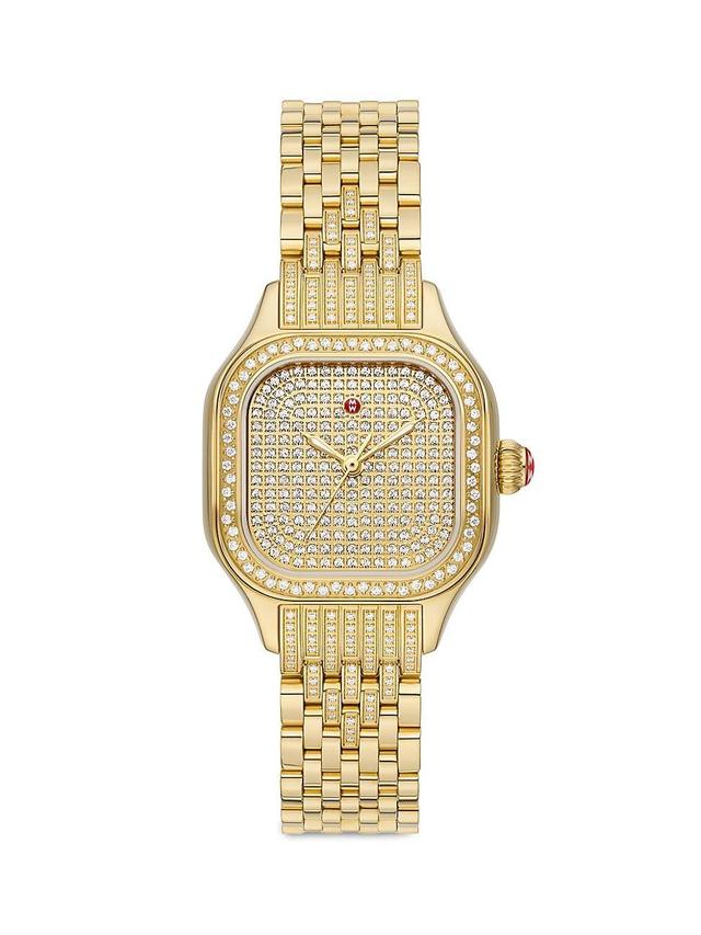 Womens Meggie 18K-Gold-Plated & 2.8 TCW Diamond Bracelet Watch/29MM Product Image