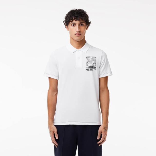 Back and Front Print Lacoste Movement Polo Shirt Product Image