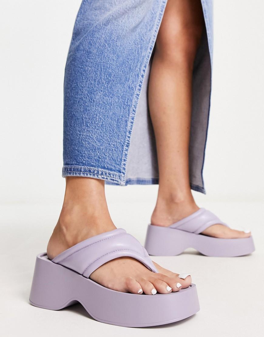 London Rebel flatform toe thong sandals Product Image