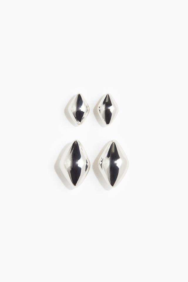 2 pairs Dome Earrings Product Image