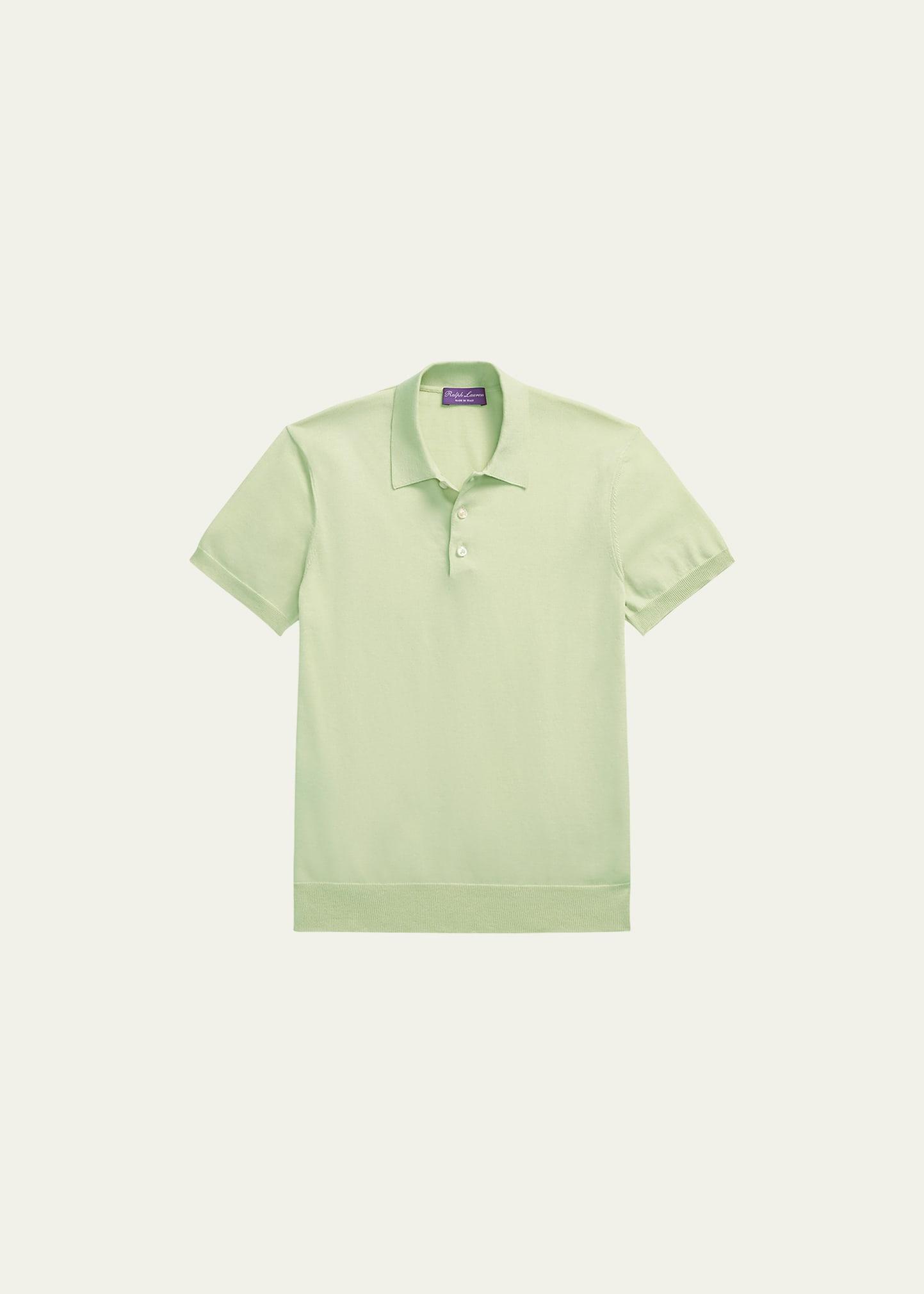 Mens Solid Polo Shirt Product Image