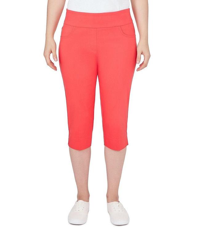 Ruby Rd. Petite Size Stretch Pull-On Clamdigger Capri Pants Product Image