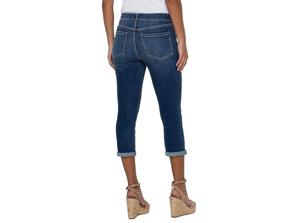 Liverpool Los Angeles Chloe Pull-On Cuffed Capri Skinny Jeans Product Image