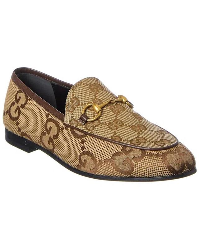 GUCCI Jordaan Maxi Gg Canvas Loafer In Cream Product Image