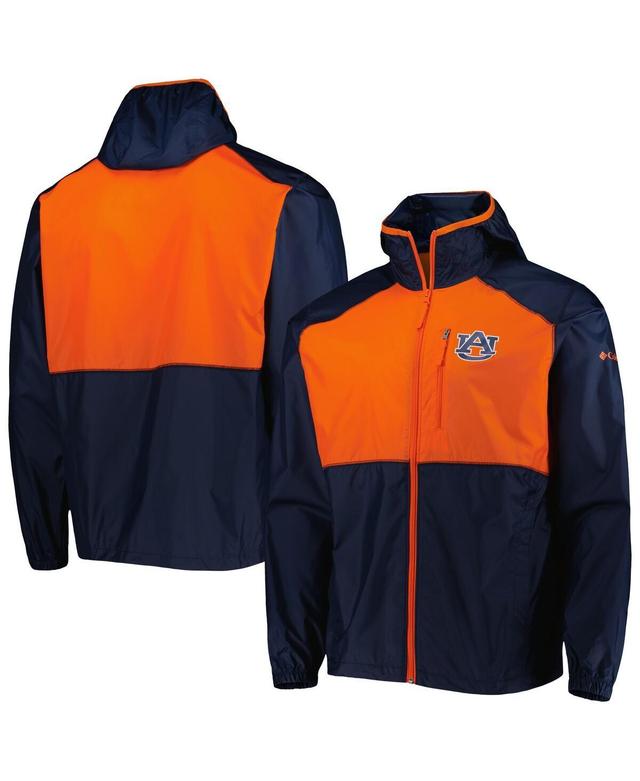 Mens Columbia Auburn Tigers Flash Forward Full-Zip Windbreaker Jacket Blue Product Image