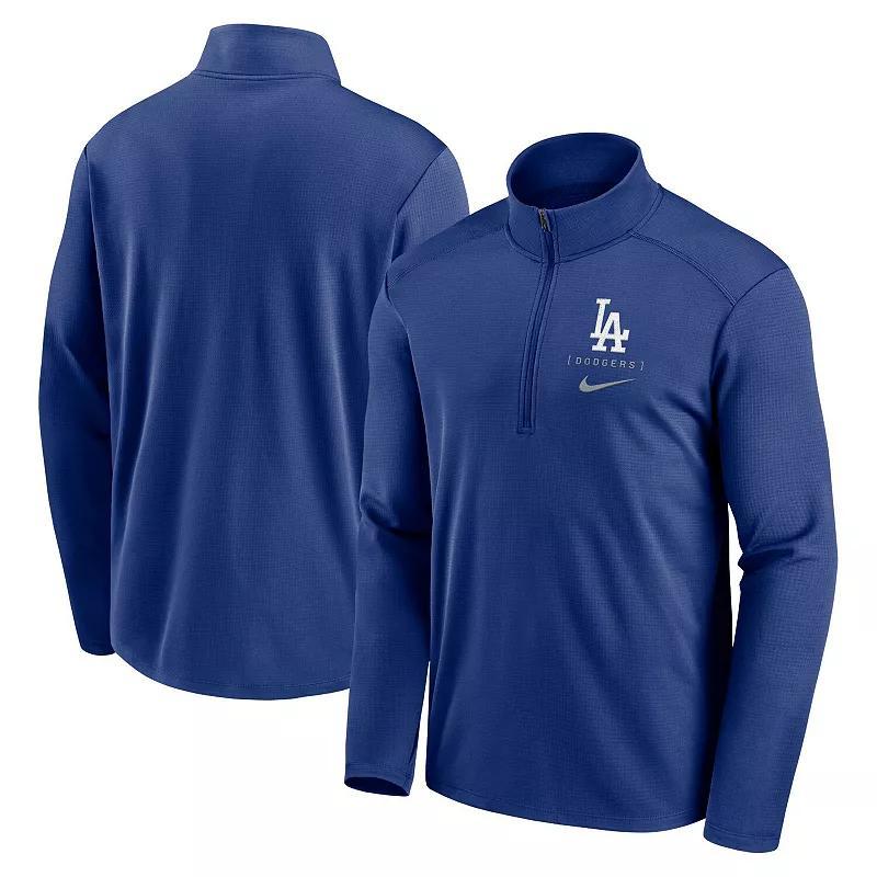 Mens Nike Royal Los Angeles Dodgers Franchise Logo Pacer Performance Half-Zip Top Product Image