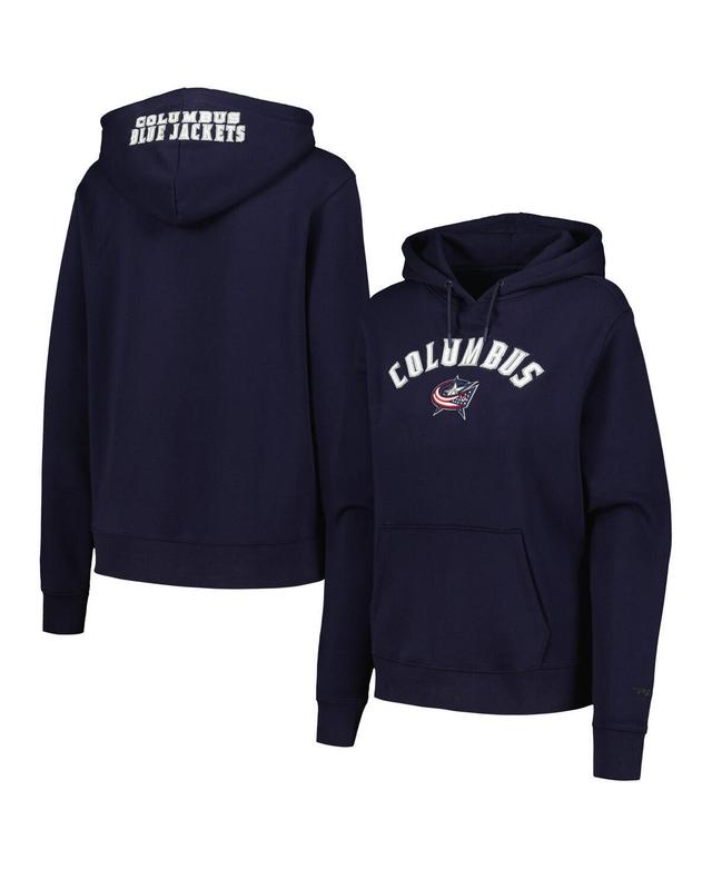 Womens Pro Standard Navy Columbus Blue Jackets Classic Chenille Pullover Hoodie Product Image