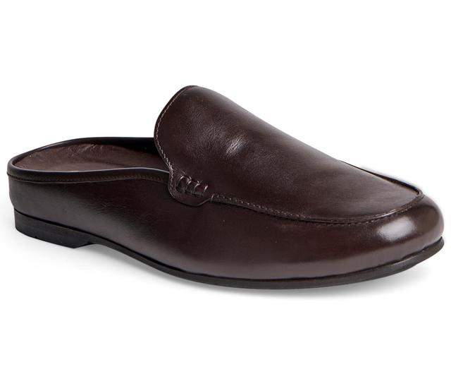 Carlos by Carlos Santana Planeo Slide (Dark Chocolate Calfskin Leather) Men's Clog Shoes Product Image