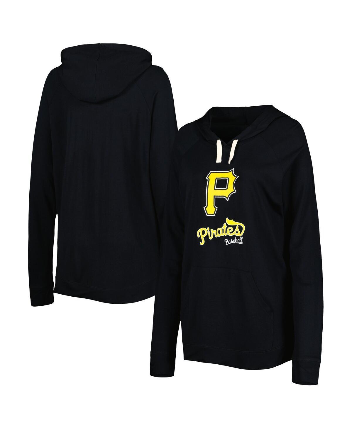 Womens Touch Black Pittsburgh Pirates Pre-Game Raglan Pullover Hoodie Product Image