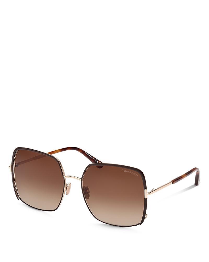 TOM FORD Raphaela 60mm Butterfly Sunglasses Product Image