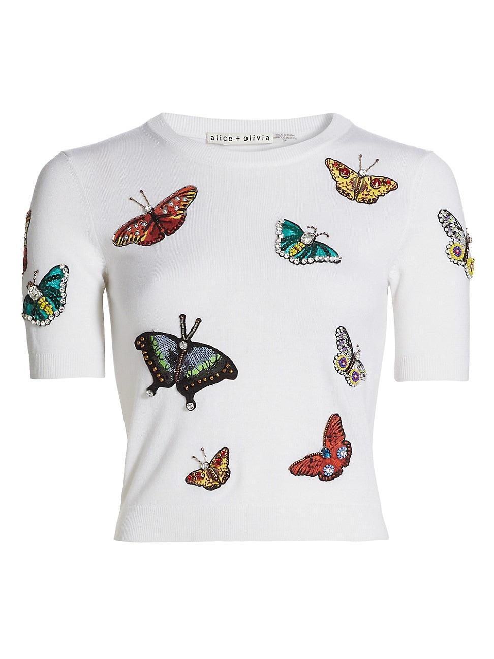 Womens Ciara Wool Butterfly Sweater Product Image