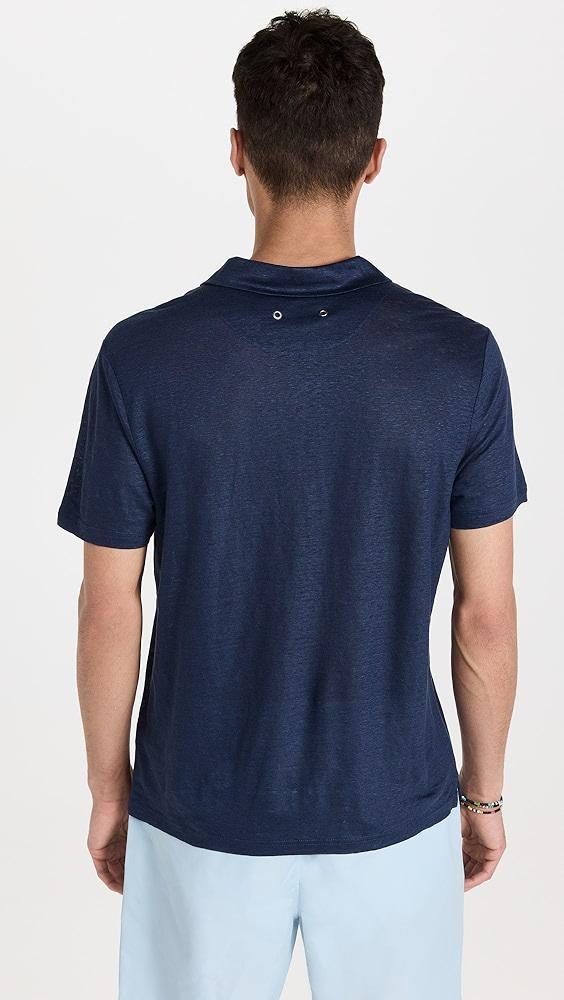 Vilebrequin Linen Pyramid Polo Shirt | Shopbop Product Image