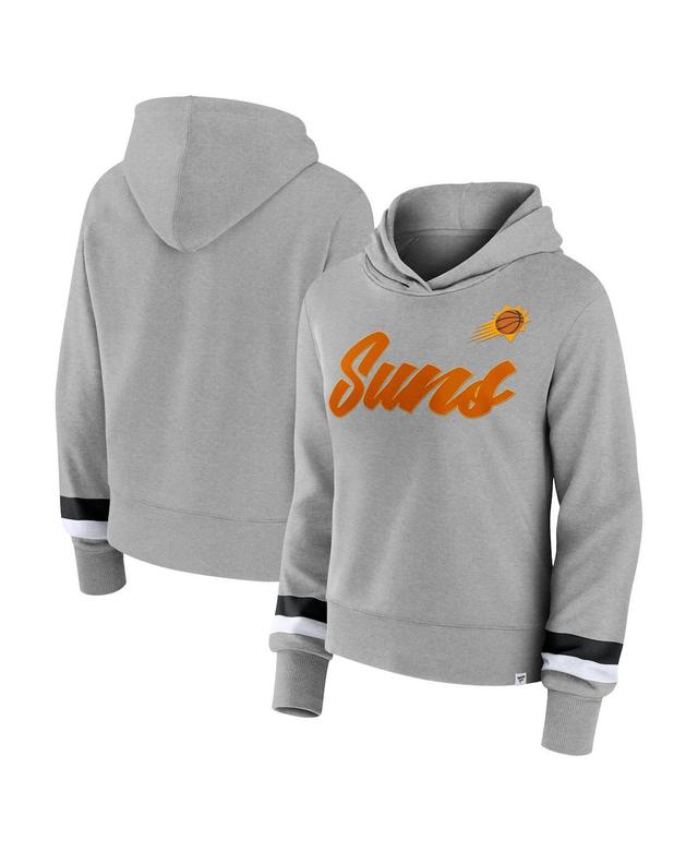 Womens Fanatics Branded Heather Gray Phoenix Suns Halftime Pullover Hoodie Product Image