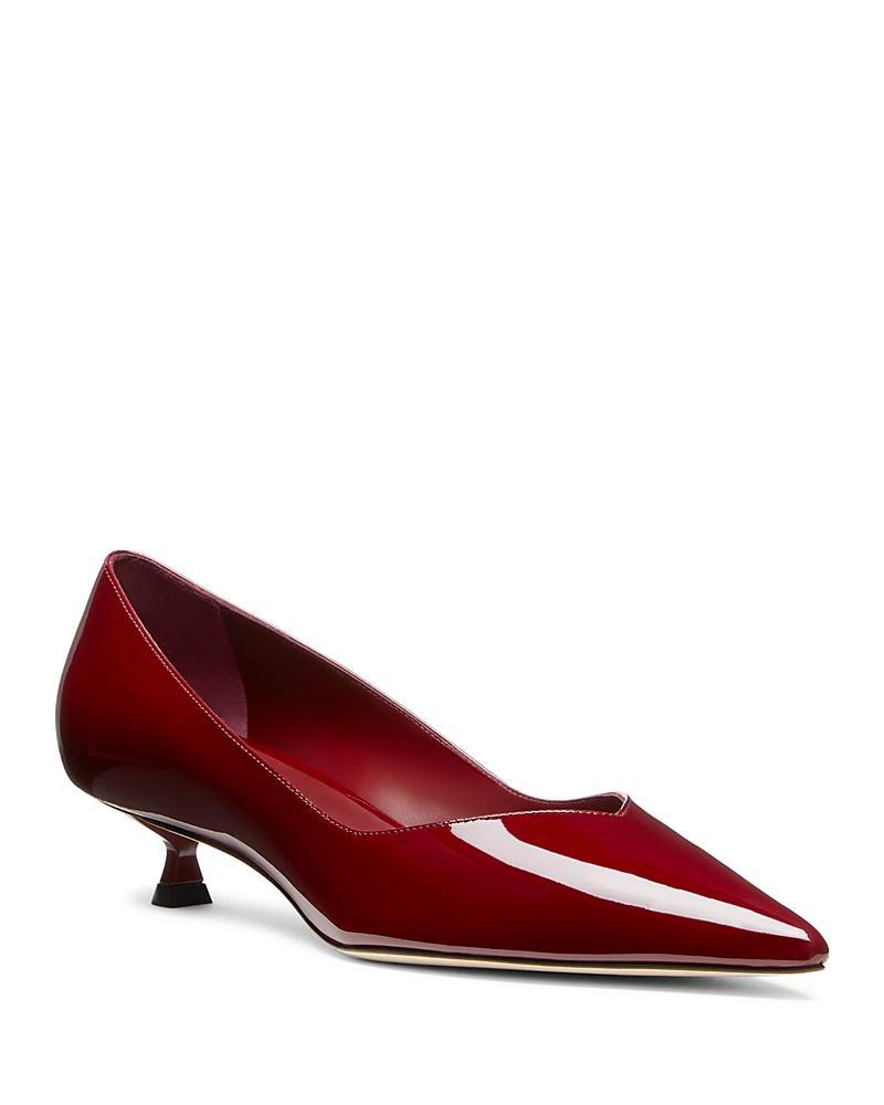 Stuart Weitzman Womens Eva Kitten Heel Pumps Product Image