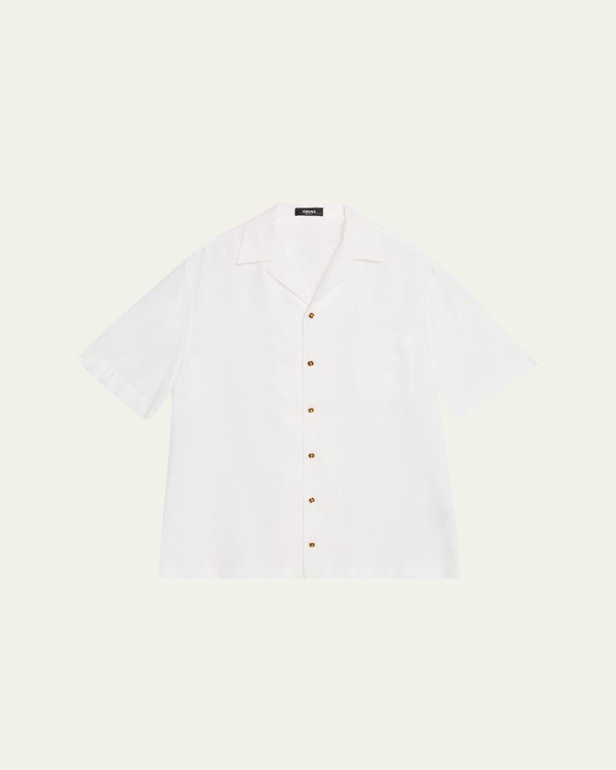 Mens Barocco Jacquard Camp Shirt Product Image