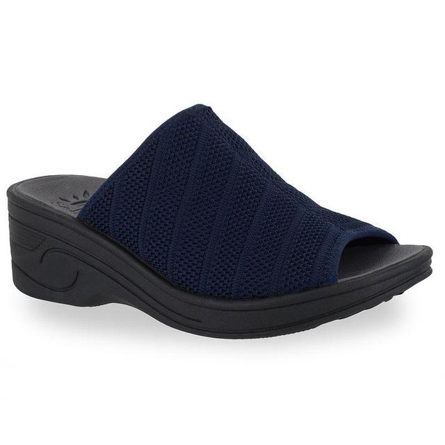 Easy Street Airy Womens Wedges Blue Product Image