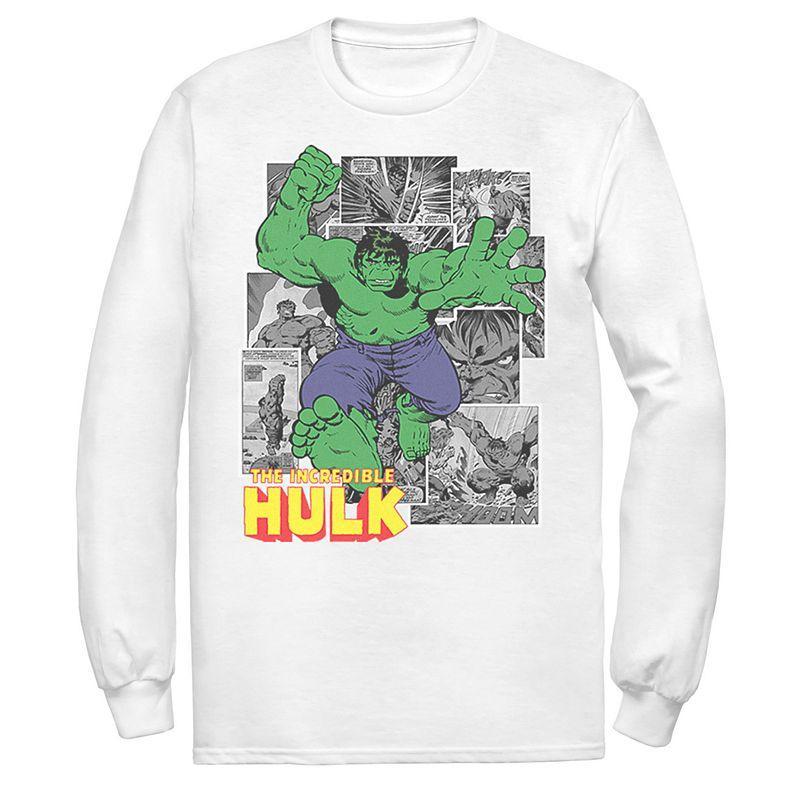 Mens Marvel Avengers The Incredible Hulk Comic Panel Portrait Graphic Tee Product Image