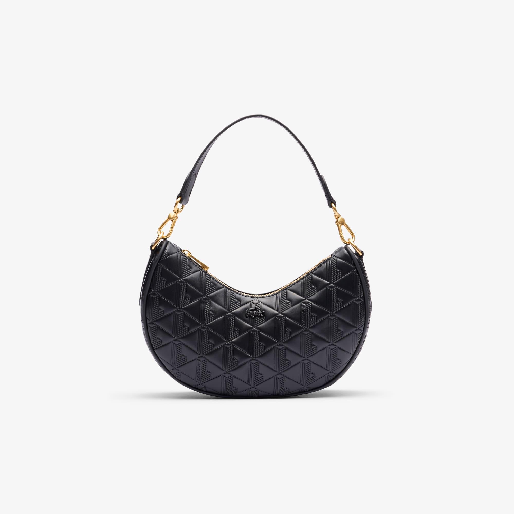 Maheki Embossed Leather Half Moon Purse Product Image