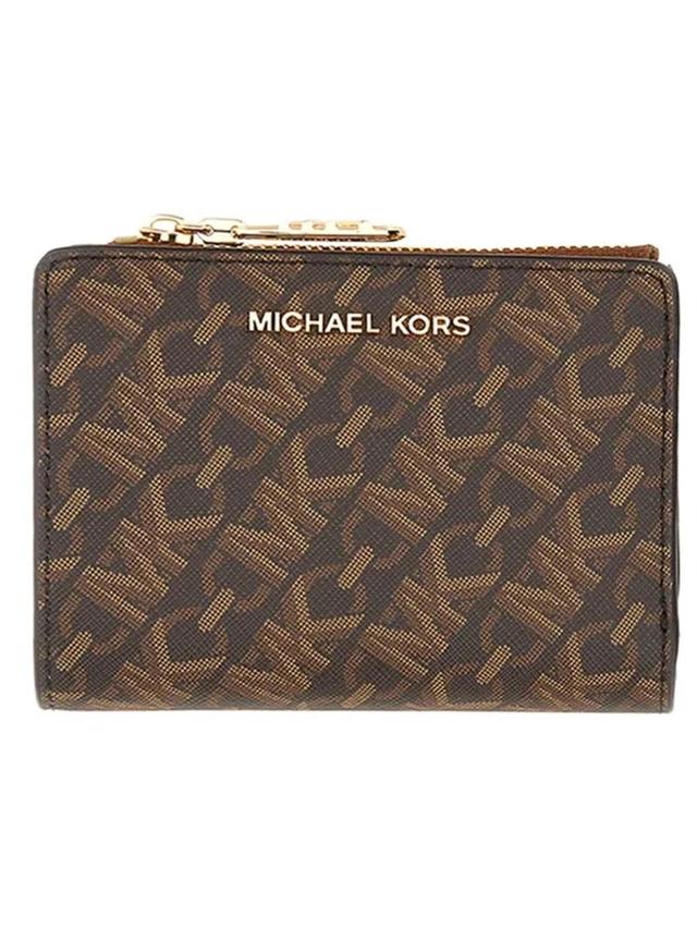 MICHAEL KORS Empire Logo Wallet In Brown Product Image