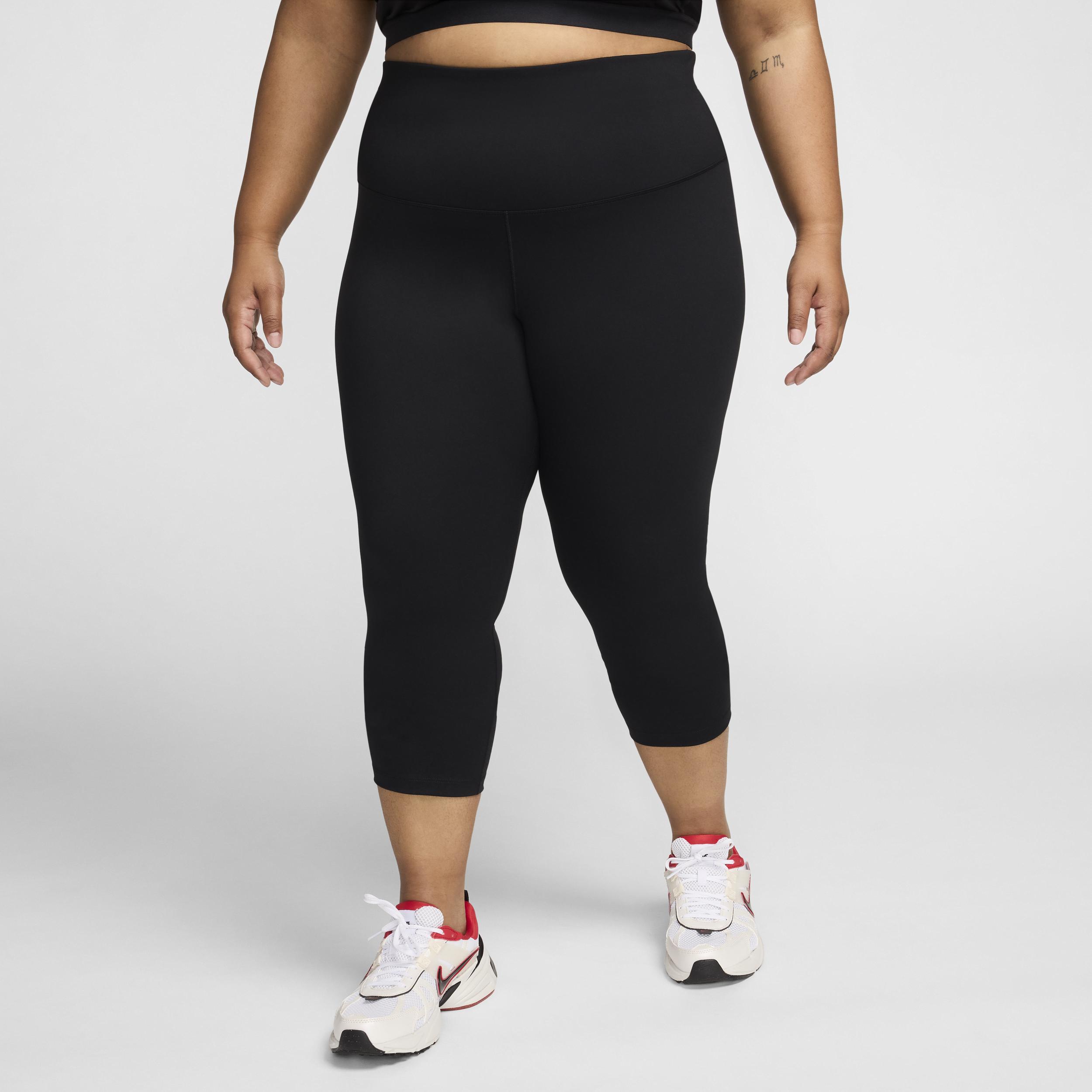 Nike Womens One High-Waisted Crop Leggings (Plus Size) Product Image