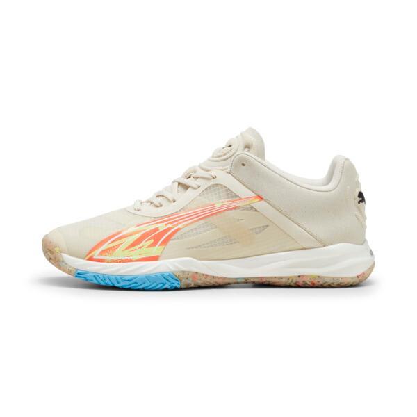 PUMA Accelerate NITROâ¢ SQD FOREVER.BETTER Men's Court Shoes in Alpine Snow/Neon Sun Product Image