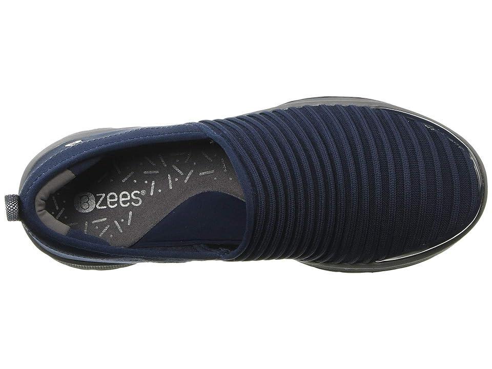 Bzees Glee (Navy Ribbed Knit) Women's Shoes Product Image