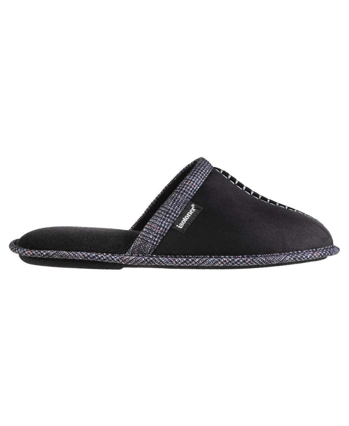 isotoner Titus Mens Scuff Slippers Grey Product Image
