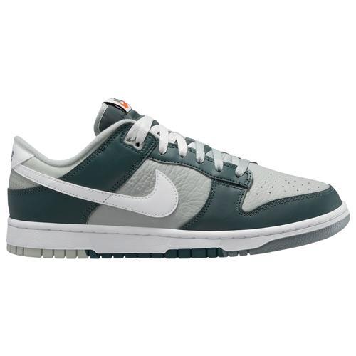 Nike Mens Dunk Low Retro Prem - Basketball Shoes Green/White/Silver Product Image