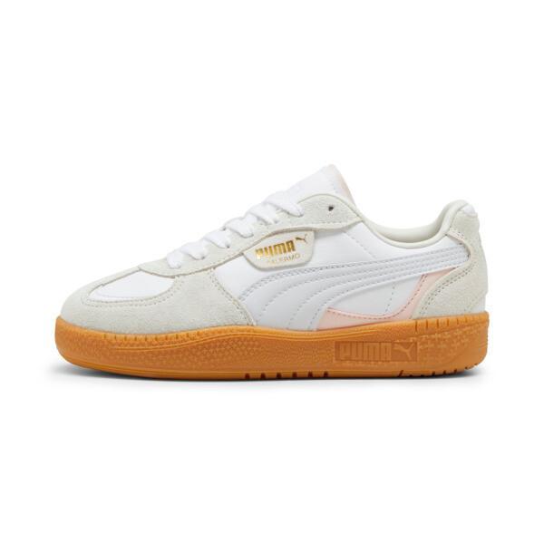 PUMA Palermo Moda Sneakers Women in White/Silver Mist Product Image