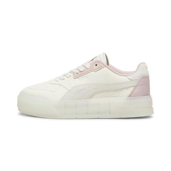 PUMA Cali Court Alaska Women's Sneakers in Warm White/Vapor Grey Product Image