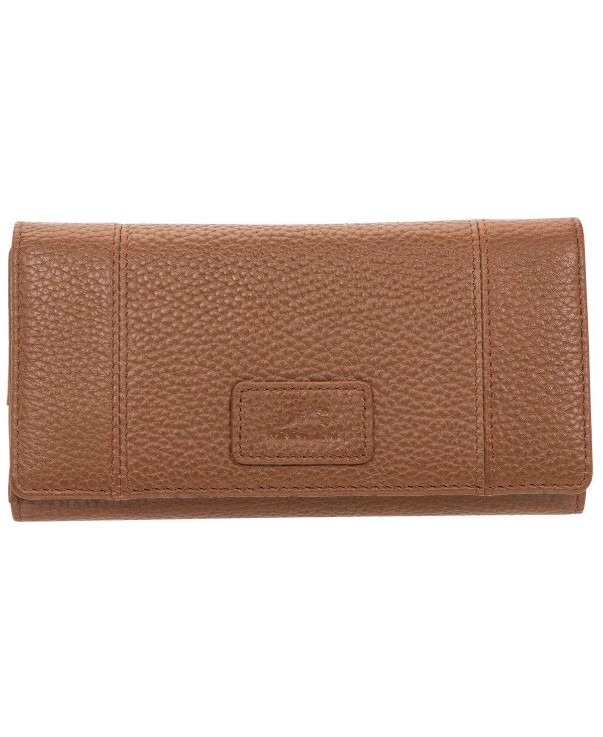 Mancini Womens Pebbled Collection Rfid Secure Trifold Wing Wallet Product Image