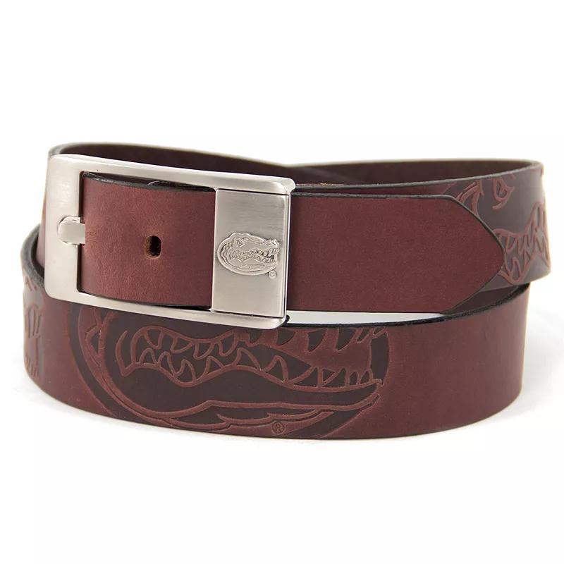 Mens Florida Gators Brandish Leather Belt Brown Product Image