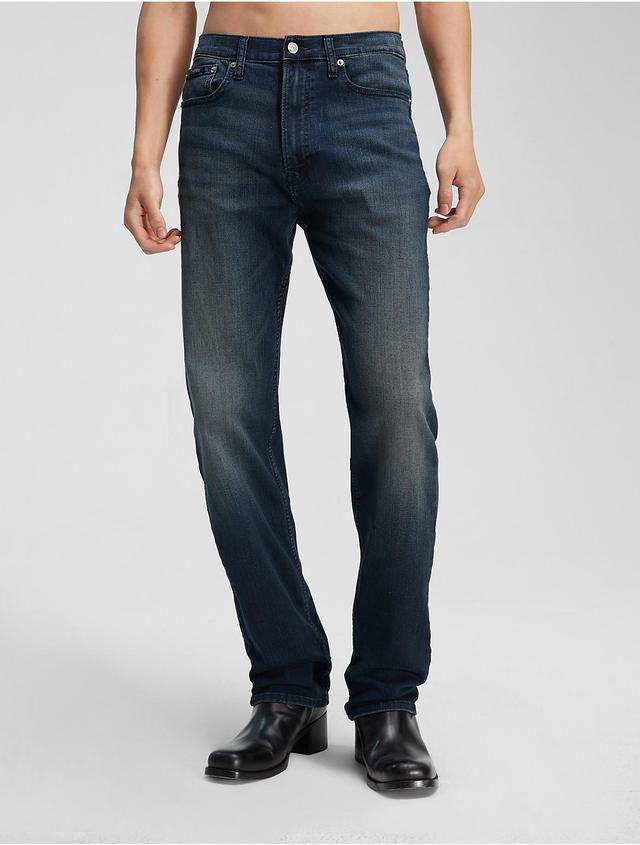 Calvin Klein Mens Standard Straight Fit Jeans - Blue - 38W x 34L Product Image