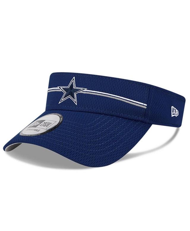 Mens New Era Dallas Cowboys 2023 NFL Training Camp Adjustable Visor, Blue Product Image