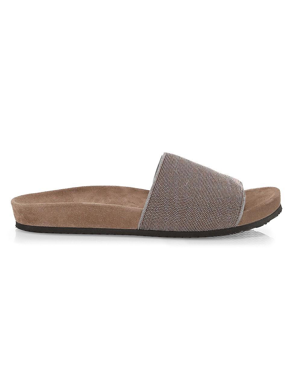 Womens Monili Suede Slides Product Image