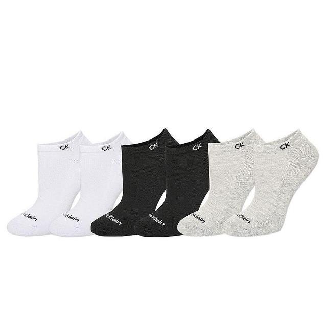 Womens Calvin Klein 6 Pack No Show Socks Oxford Product Image