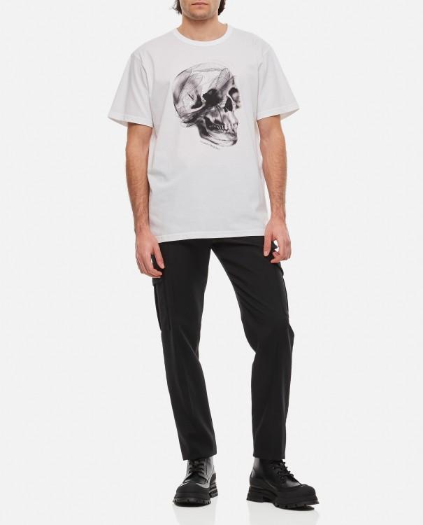 Skull Print T-shirt In White Product Image