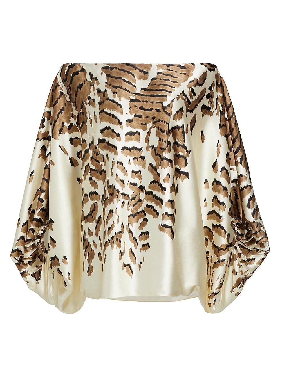 Womens Bellagio Animal Print Blouse Product Image