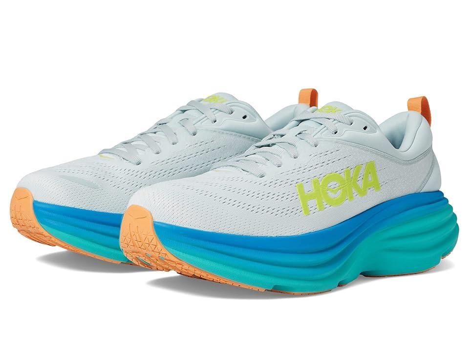 Hoka Men's Bondi 8 (Ice Flow/Bit Men's Shoes Product Image