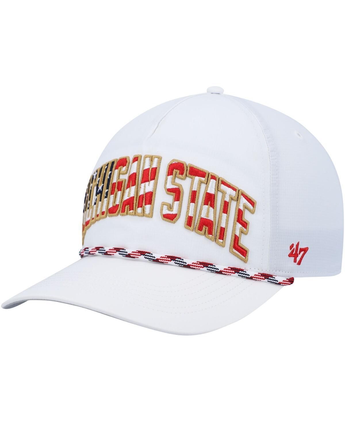 Mens 47 Michigan State Spartans Stars and Stripes Flag Flutter Hitch Snapback Hat Product Image