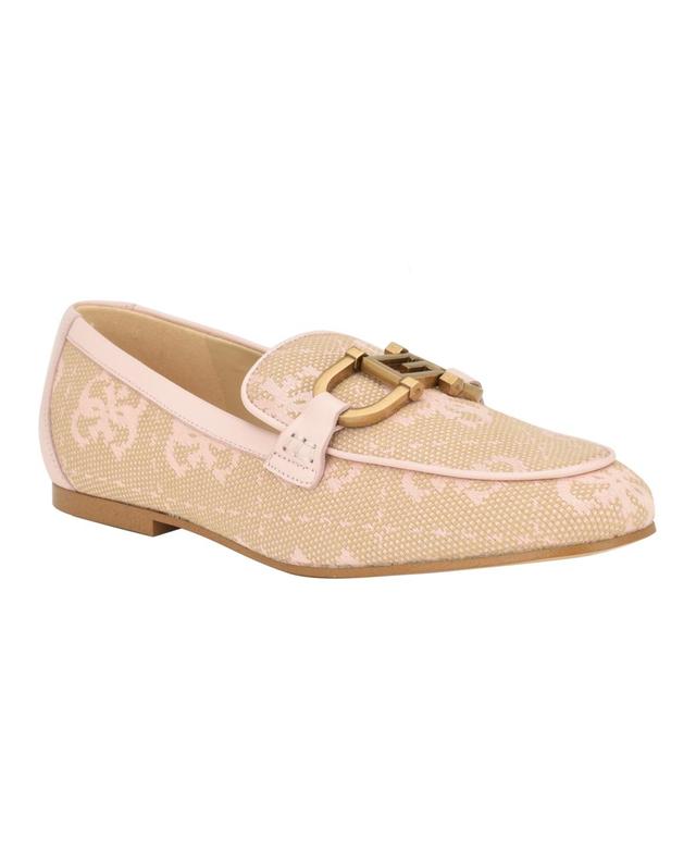 Guess Womens Isaac Slip On Flat Loafers with Hardware Product Image