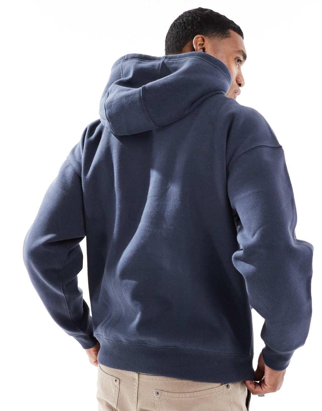 Pull&Bear hoodie in navy Product Image