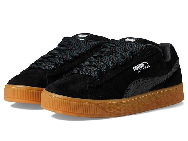 PUMA Mens PUMA Suede XL Flecked - Mens Shoes Black/Black Product Image