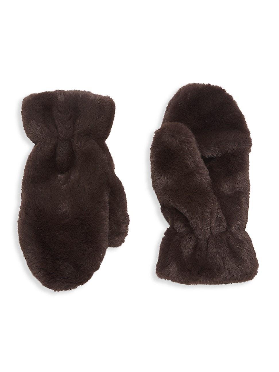 Womens Coco Faux Fur Flip-Top Mittens Product Image